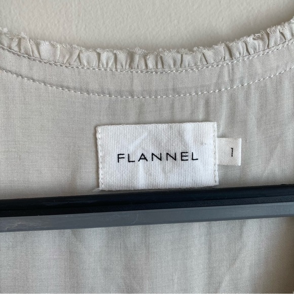 Flannel Babydoll A-Line Nuetral Lace Mini  Tank Dress S - Picture 3 of 11